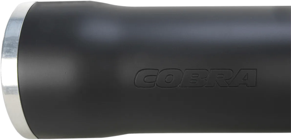 Cobra 6052B 3in. Slip-On Muffler with RacePro Tips - Black