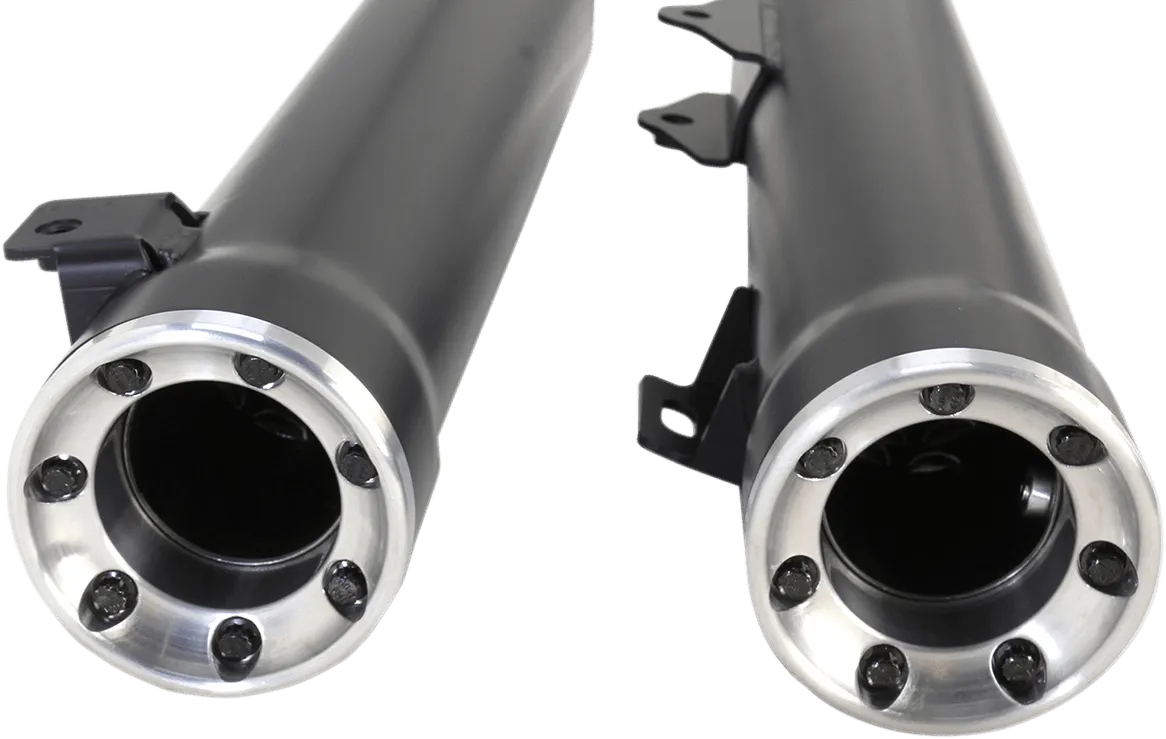 Cobra 6056B 3in. Slip-On Muffler with RacePro Tips - Black