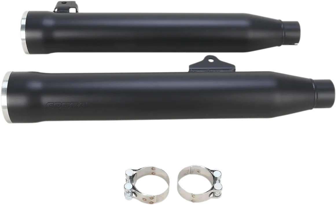 Cobra 6056B 3in. Slip-On Muffler with RacePro Tips - Black