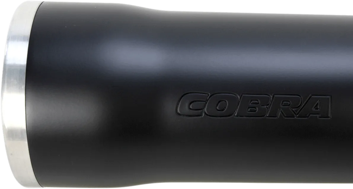 Cobra 6056B 3in. Slip-On Muffler with RacePro Tips - Black
