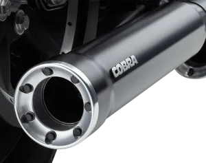 Cobra 6080RB 3in. Slip-On Muffler with RacePro Tips - Black