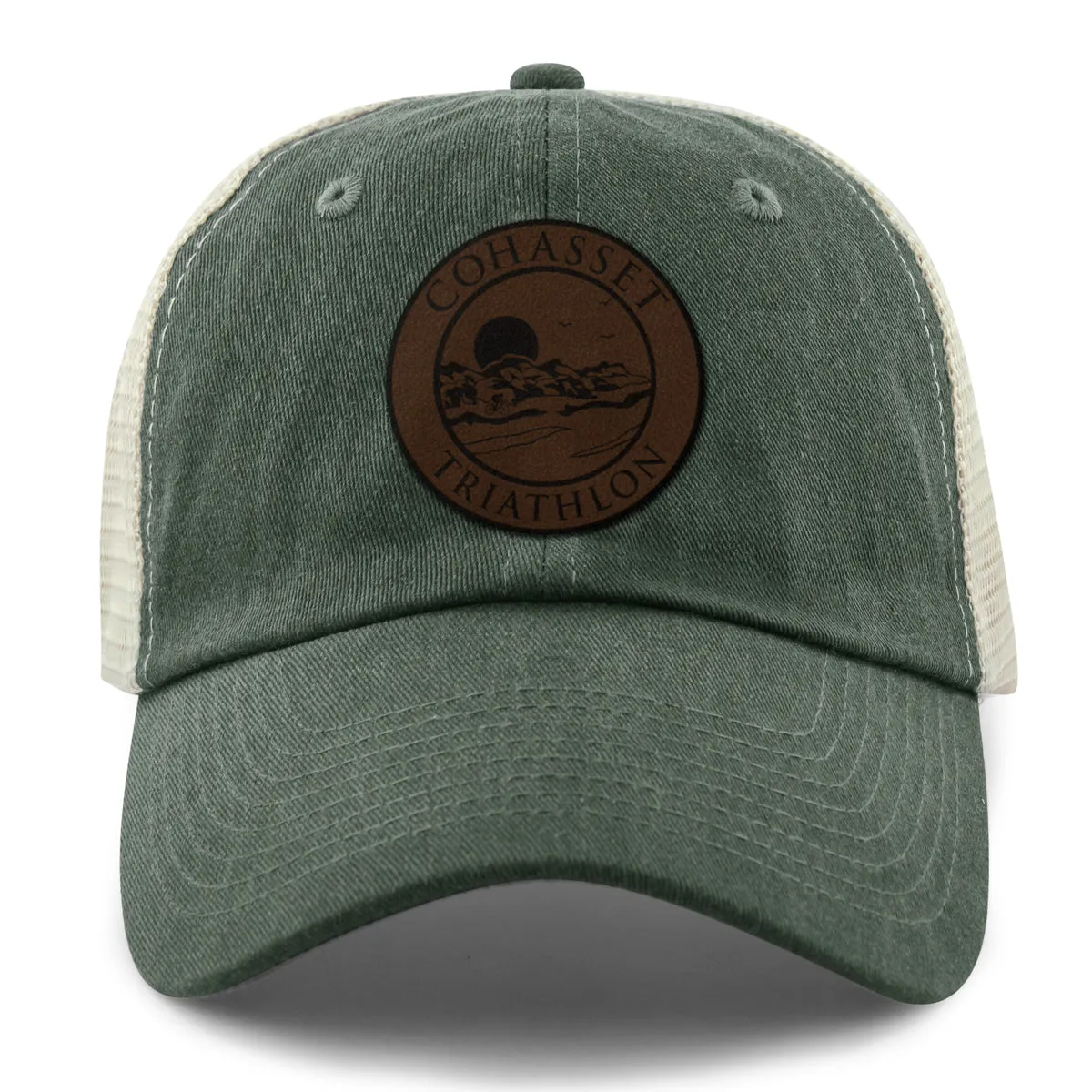 Cohasset Triathlon Leather Patch Relaxed Trucker