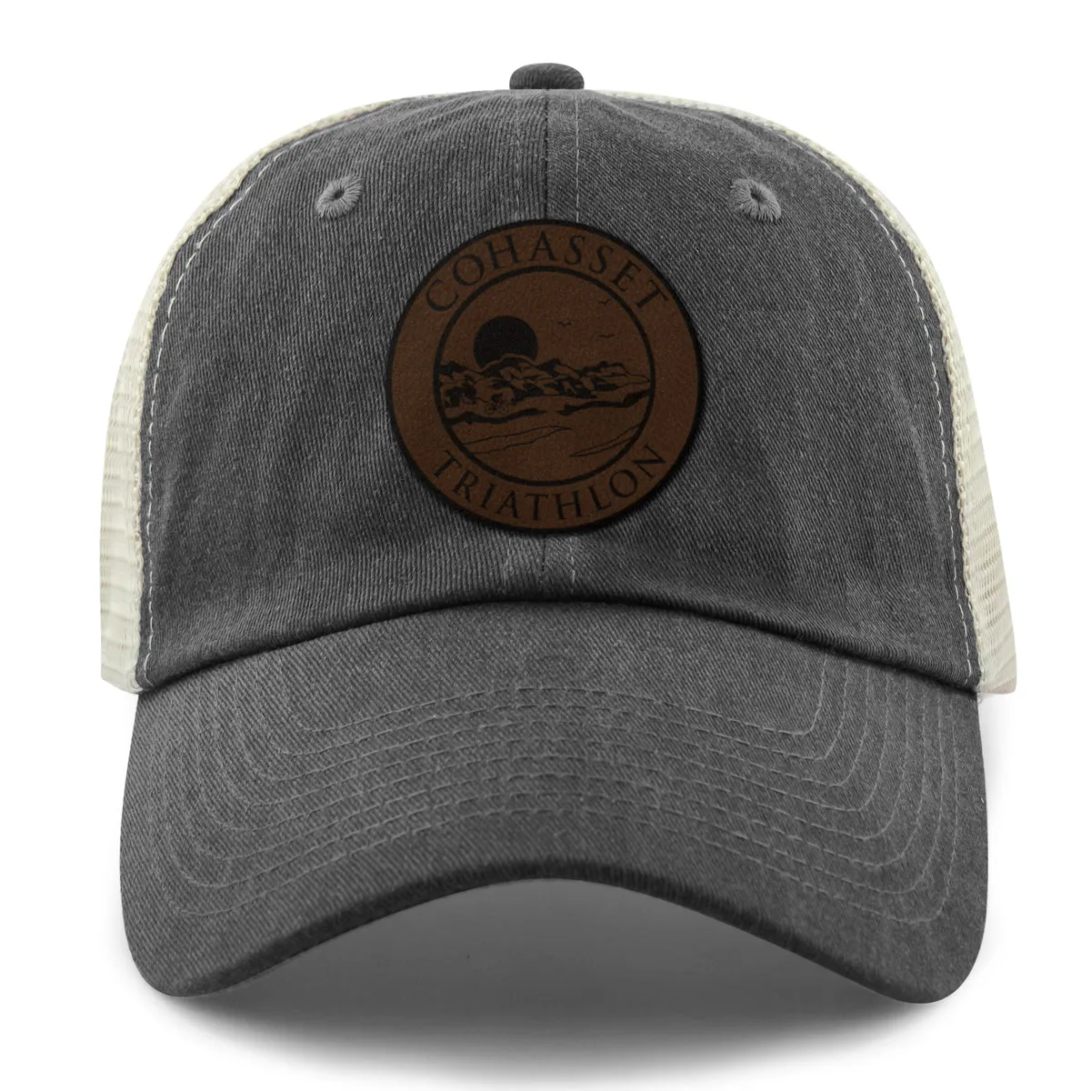 Cohasset Triathlon Leather Patch Relaxed Trucker