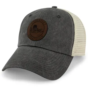 Cohasset Triathlon Leather Patch Relaxed Trucker