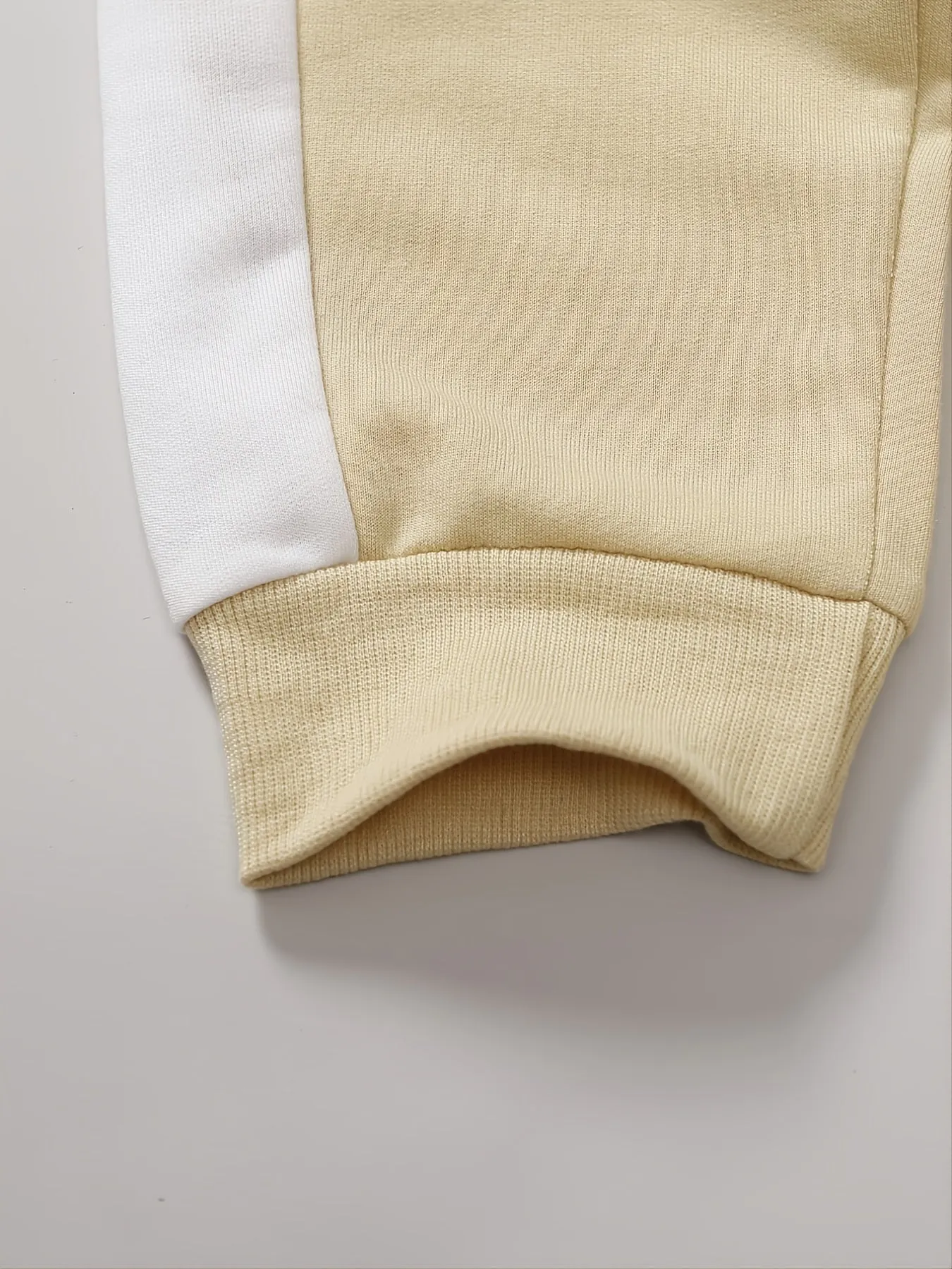 Colorblock Letter Sweatshirt & Pant Set for Baby Boys