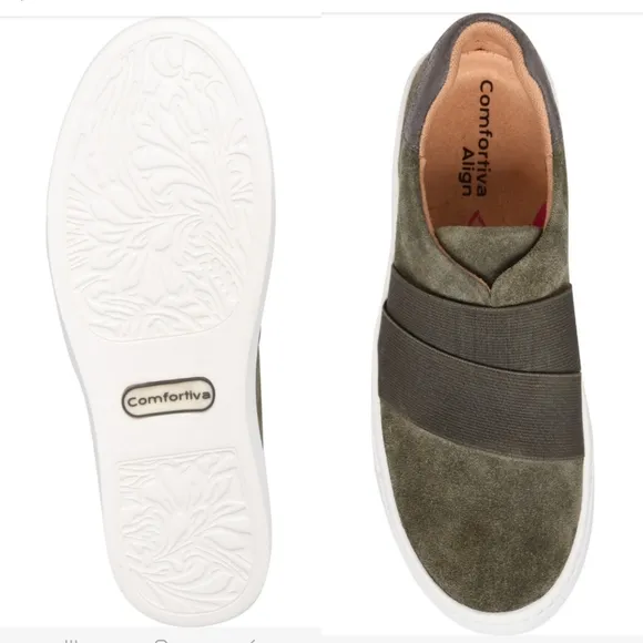 COMFORTIVA Tamyra Slip-On Suede Sneaker