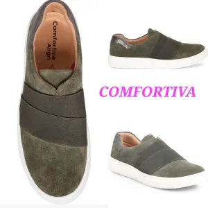 COMFORTIVA Tamyra Slip-On Suede Sneaker