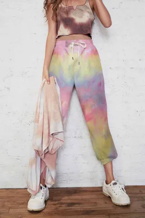 Cotton Tie-dye Casual Trousers