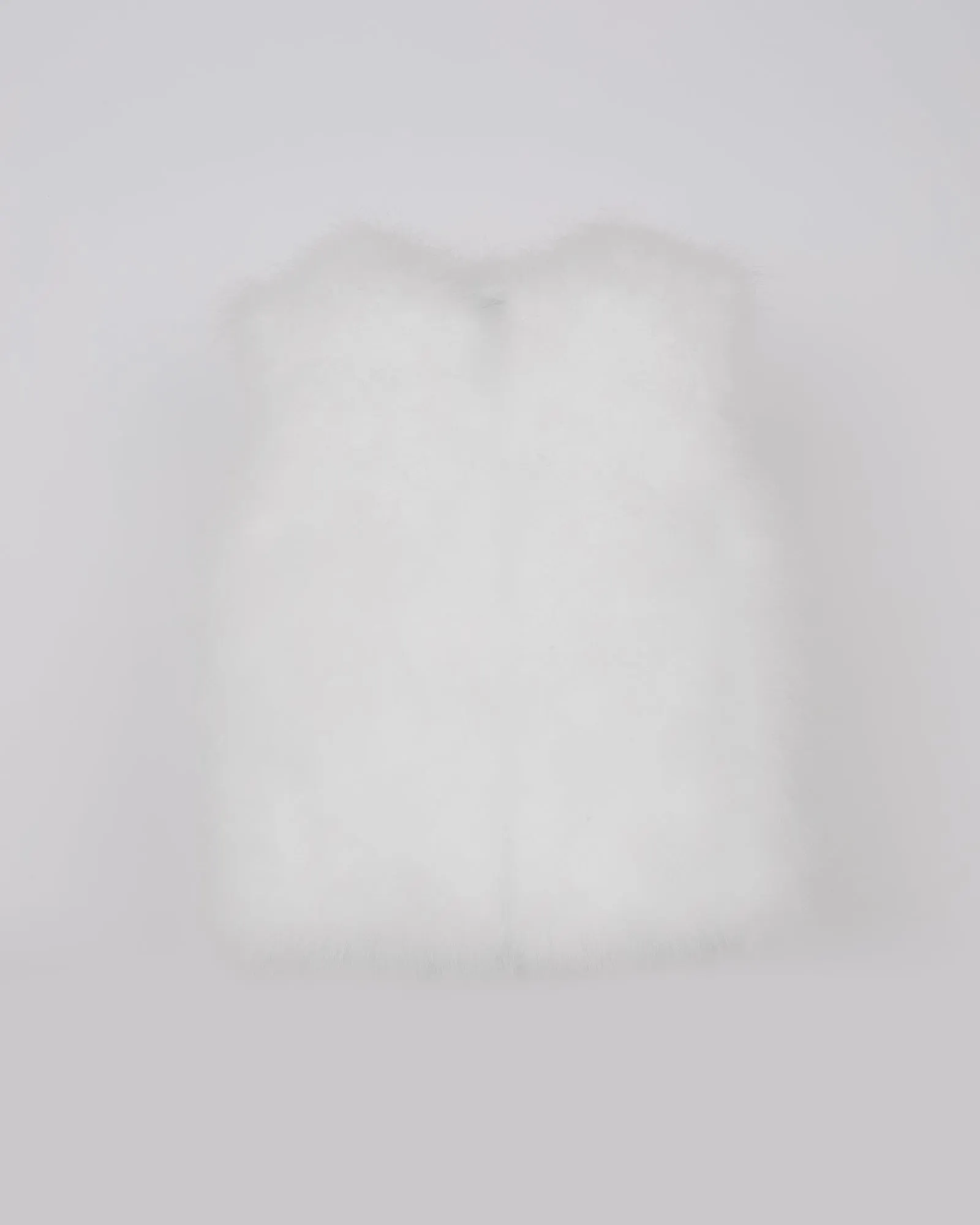 Cropped feather gilet