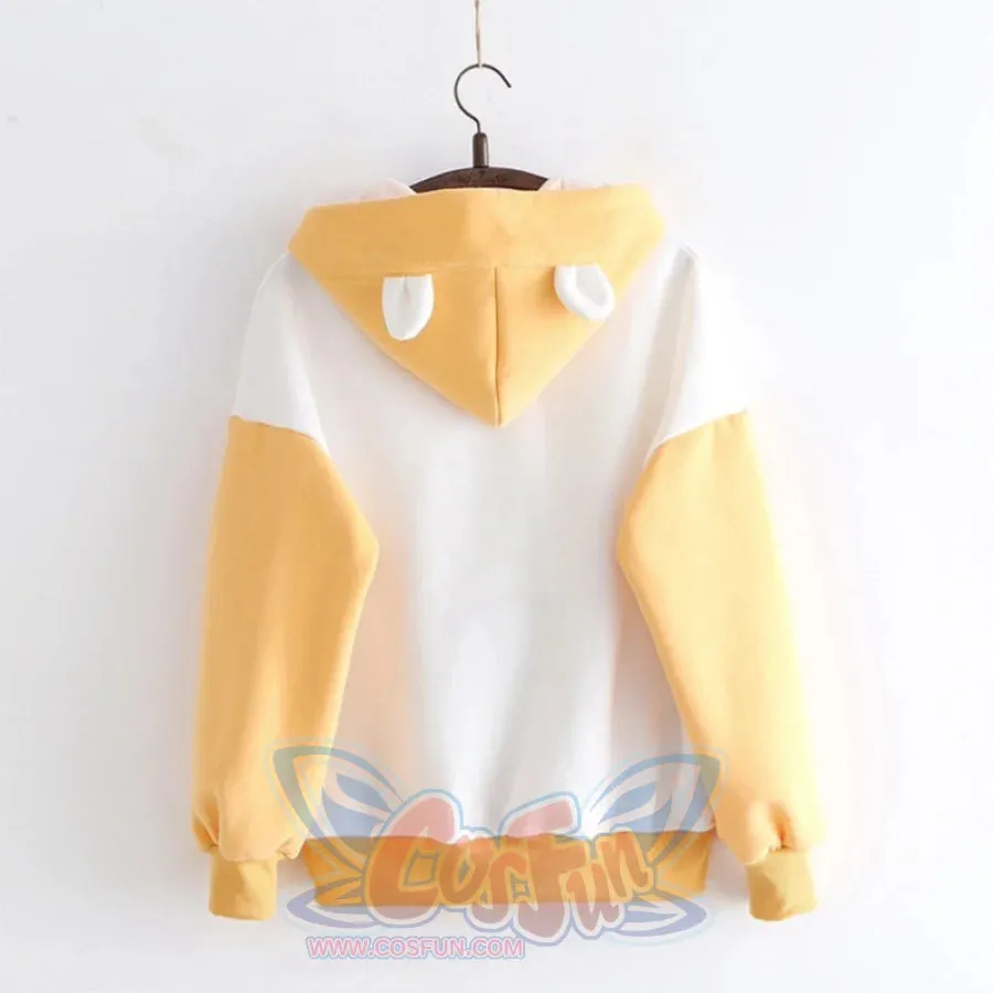 Cute Little Hamster Color Block Hoodie