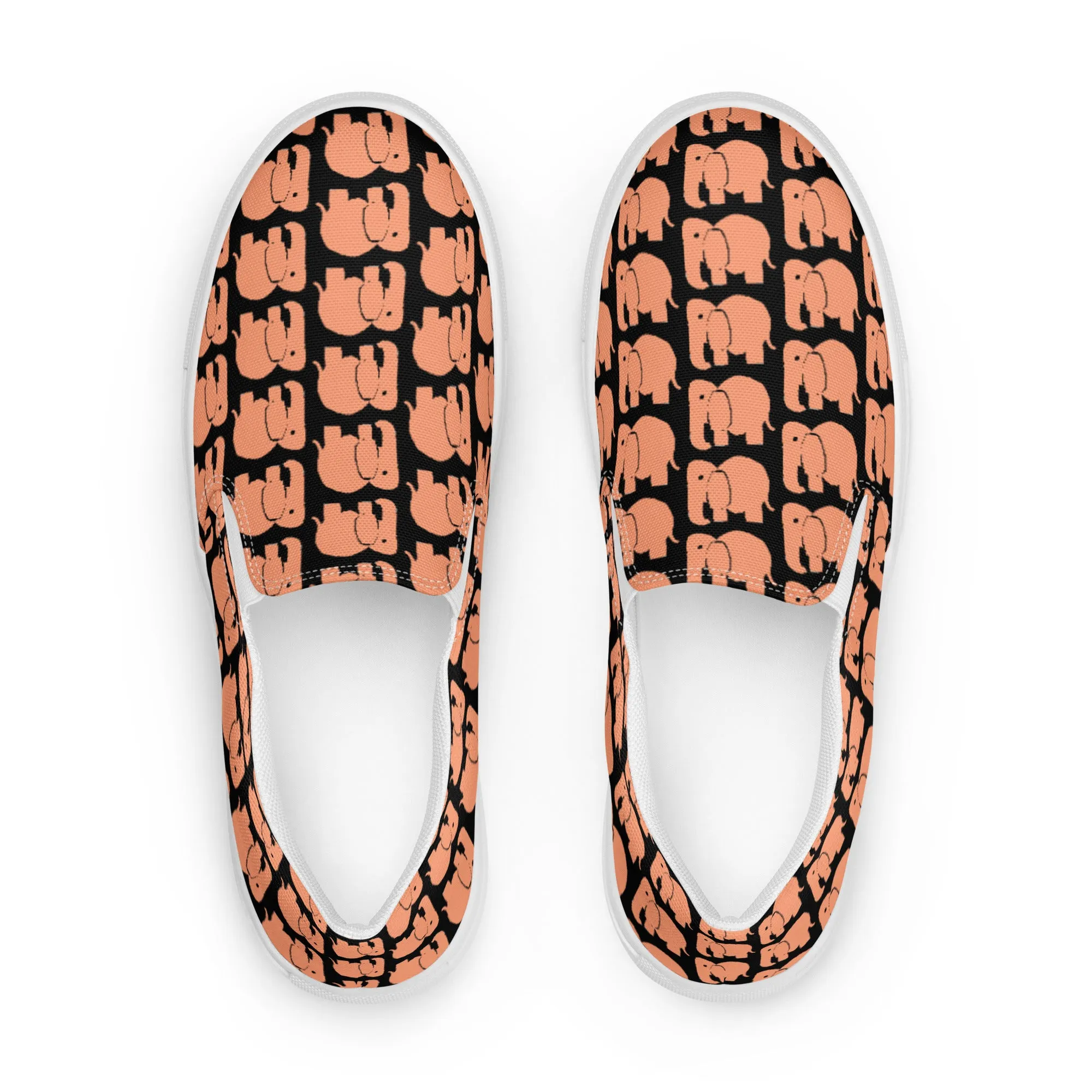 Elphant in the Room Men’s Slip-on Canvas Shoes by #unicorntrends