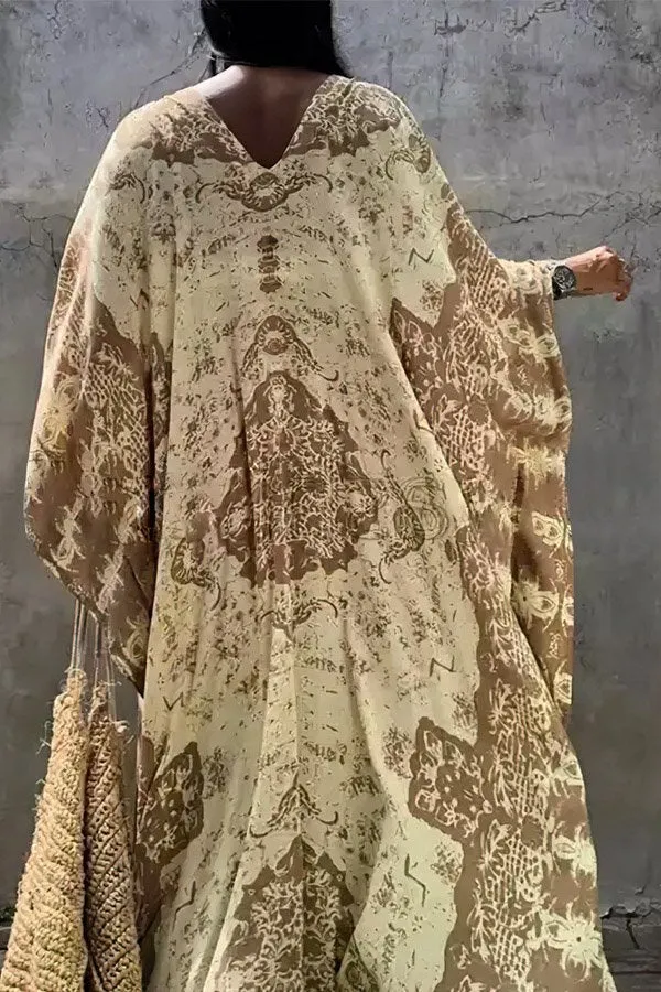 Ethnic Stylish Beach Blouse (Fit 99 To 154lbs)