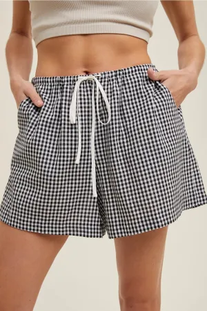 Gingham Casual Shorts