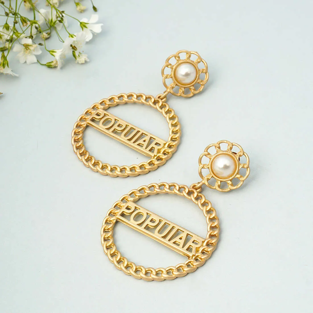 Golden Popular Earrings