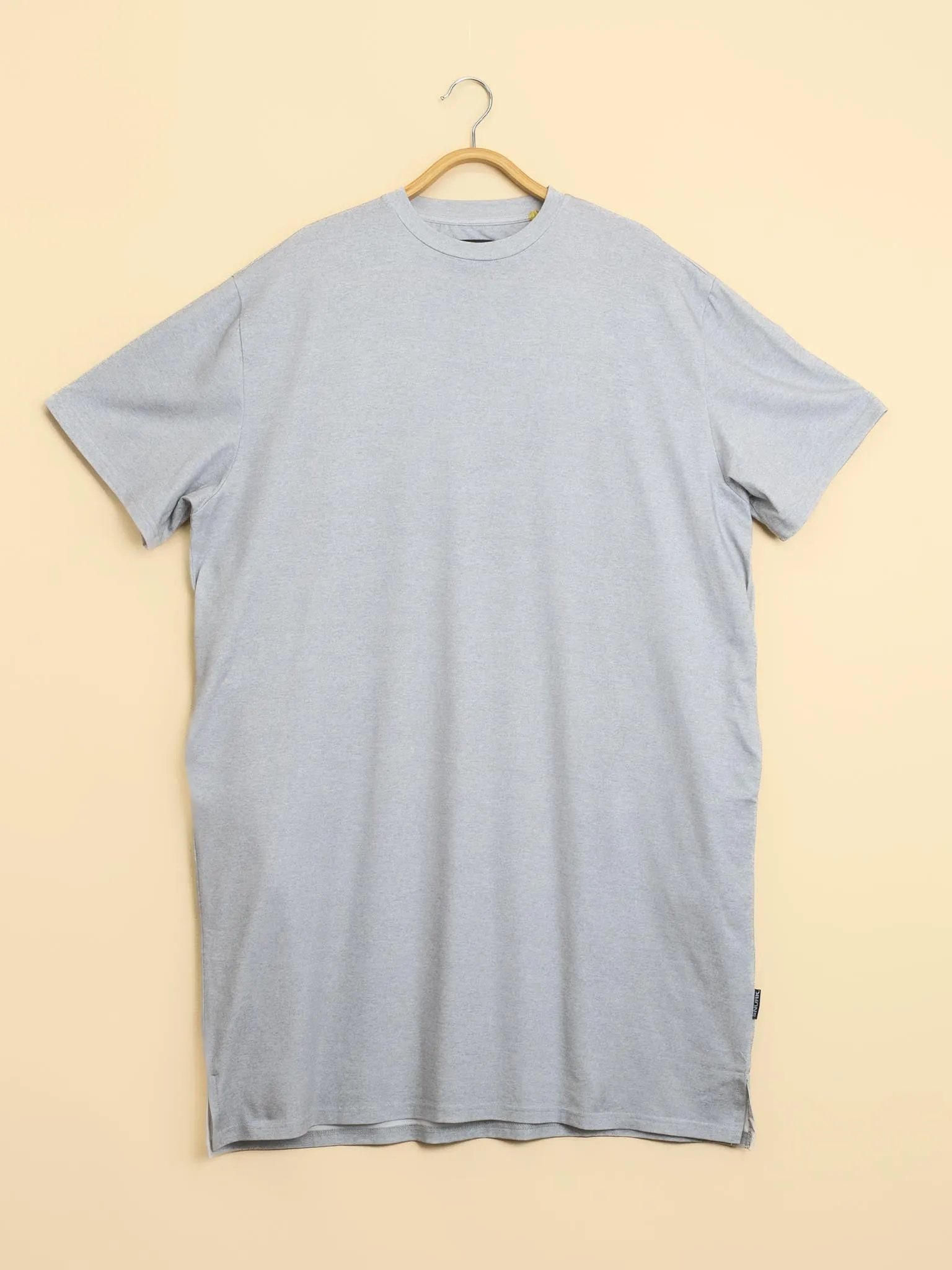 Grey Relaxed Tee Dress Dames