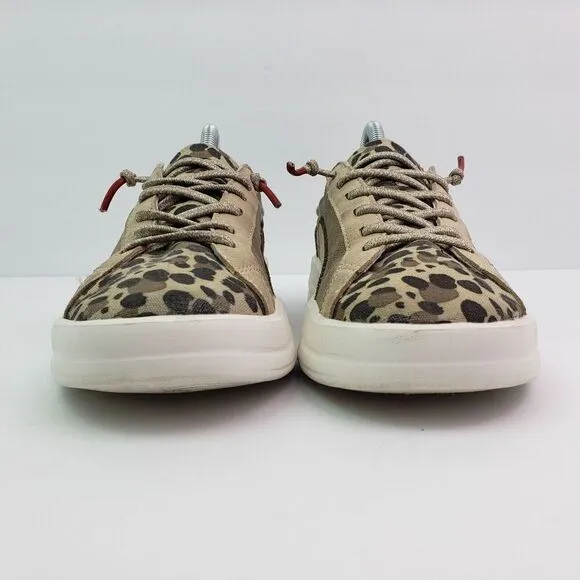 Hey Dude Karina Womens Size 5 Beige Leopard Slip On Casual Comfort Loafer Shoes