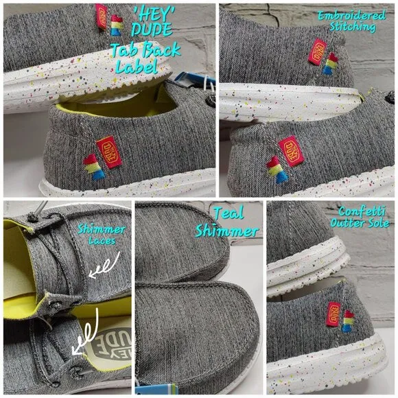 'HEY DUDE' 'WENDY SPARKLE' NIGHT SHOES