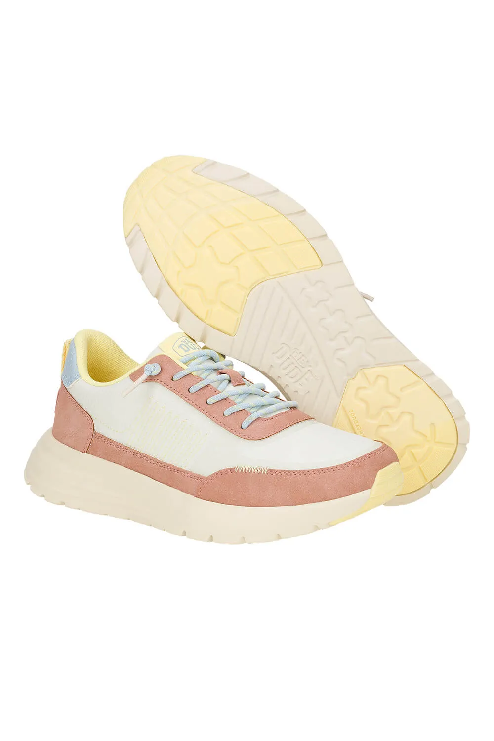 HEYDUDE Women’s Sirocco Alta Color Block Shoes in Tan | 41958-202