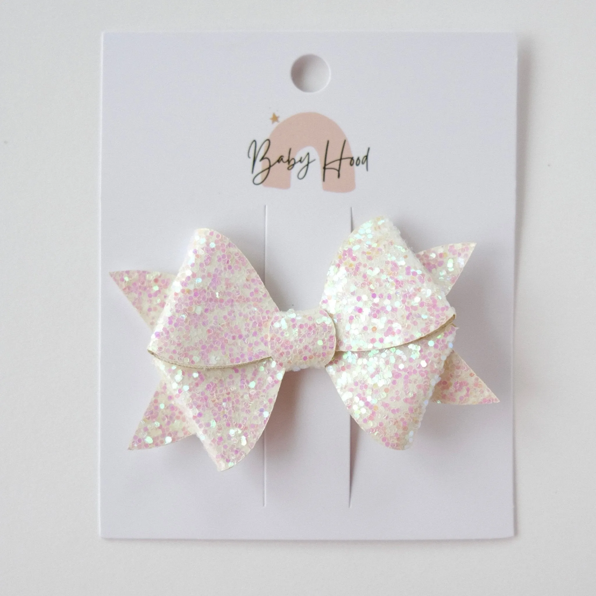 Iris Sparkle Charm Bow Hair Clip