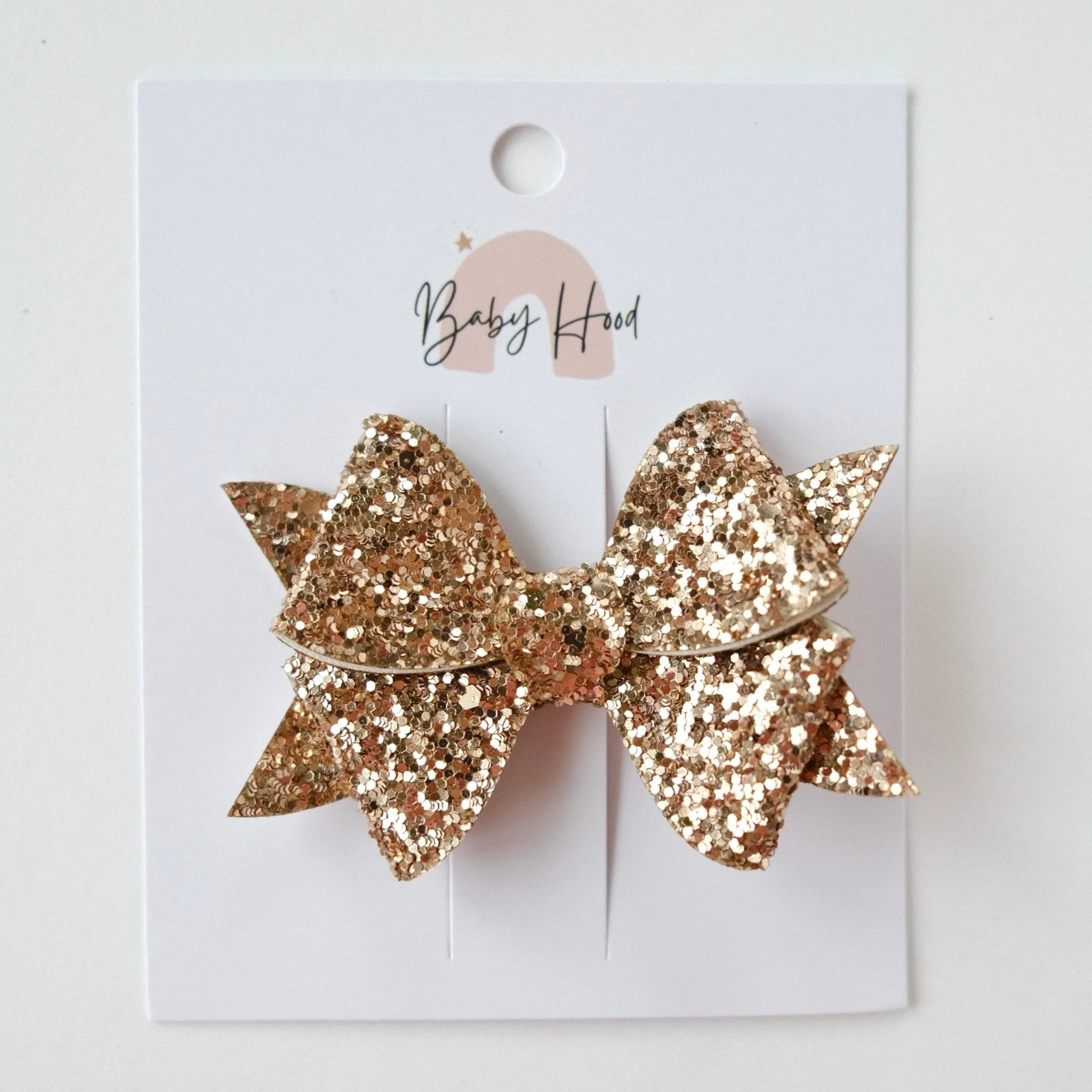 Iris Sparkle Charm Bow Hair Clip
