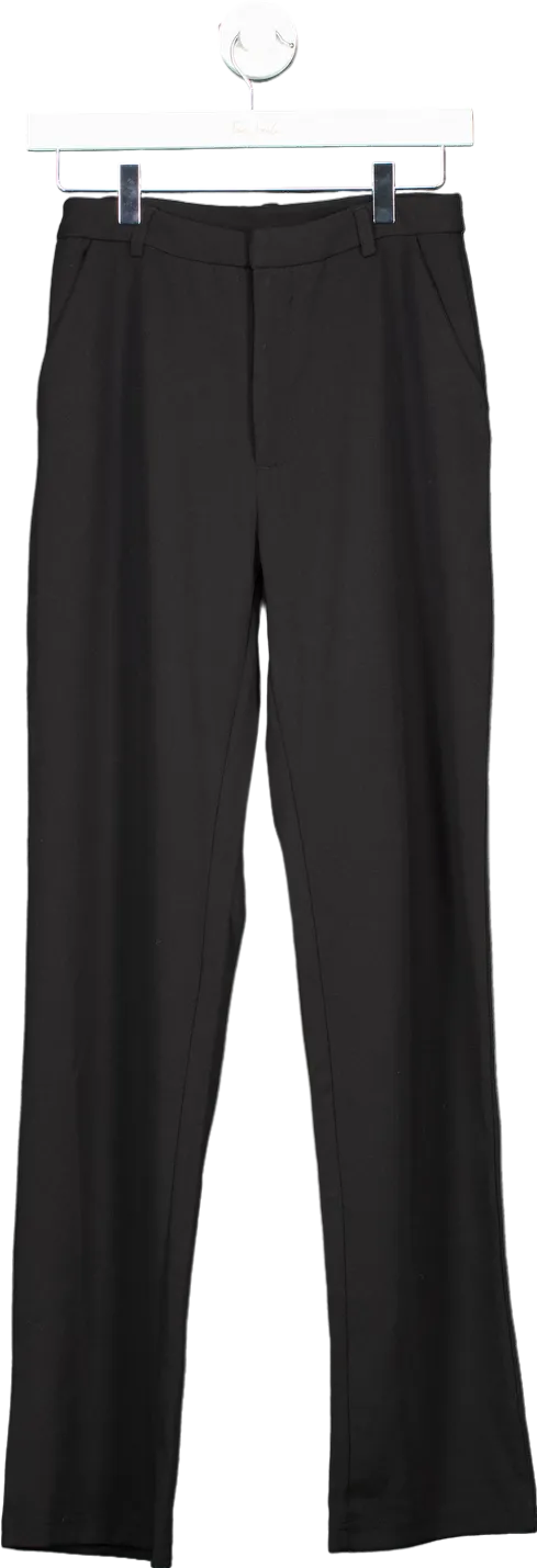 JDY Black Straight Leg trousers UK S