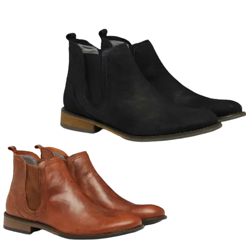 JULIUS MARLOW Abort Leather Boots Slip On Dress Work Formal Casual Shoes Chelsea