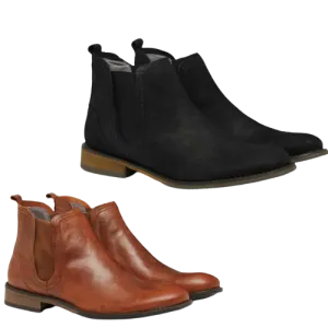 JULIUS MARLOW Abort Leather Boots Slip On Dress Work Formal Casual Shoes Chelsea