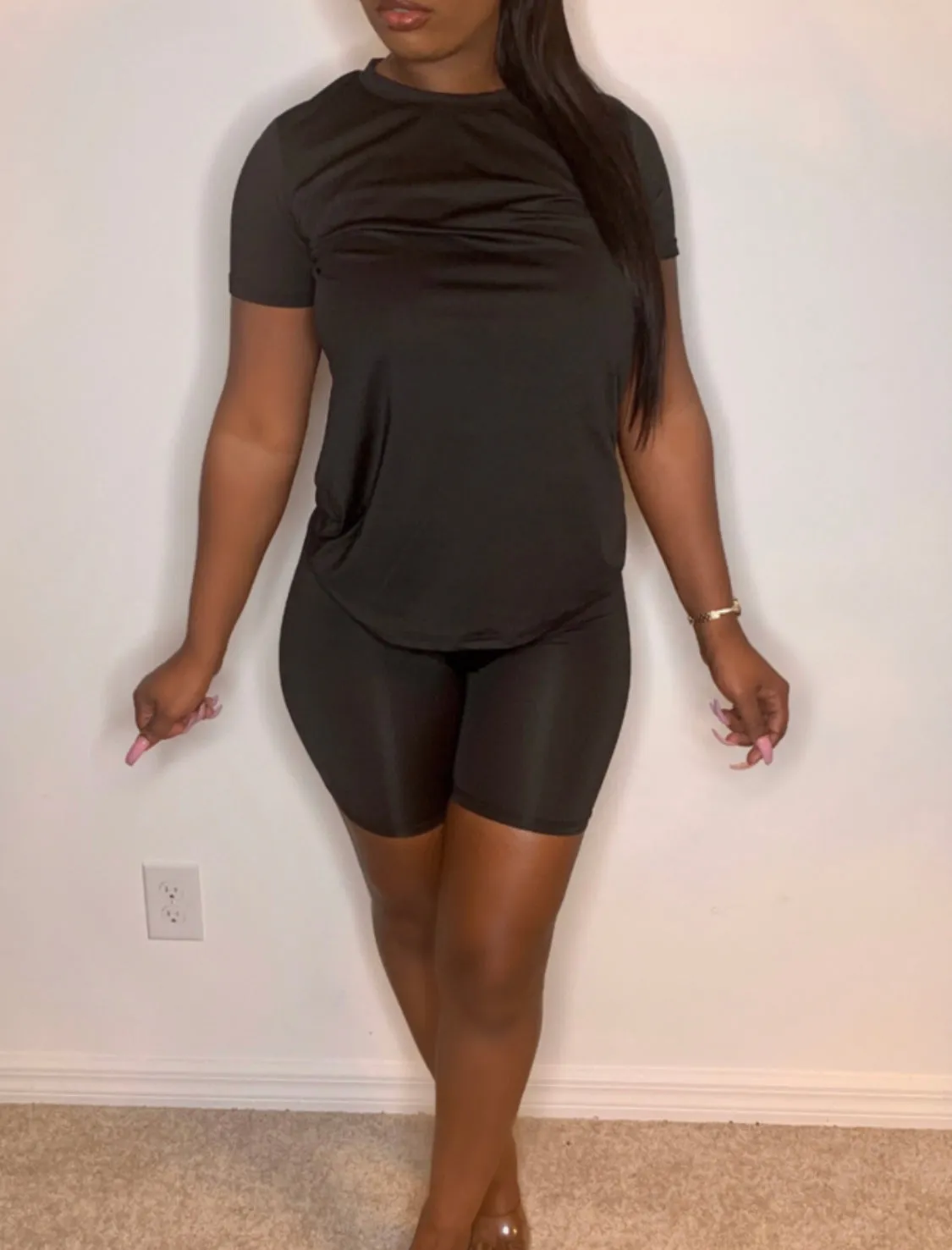 Just Be Cute Solid Color Biker Short Sets‼️Multiple Colors  ‼️
