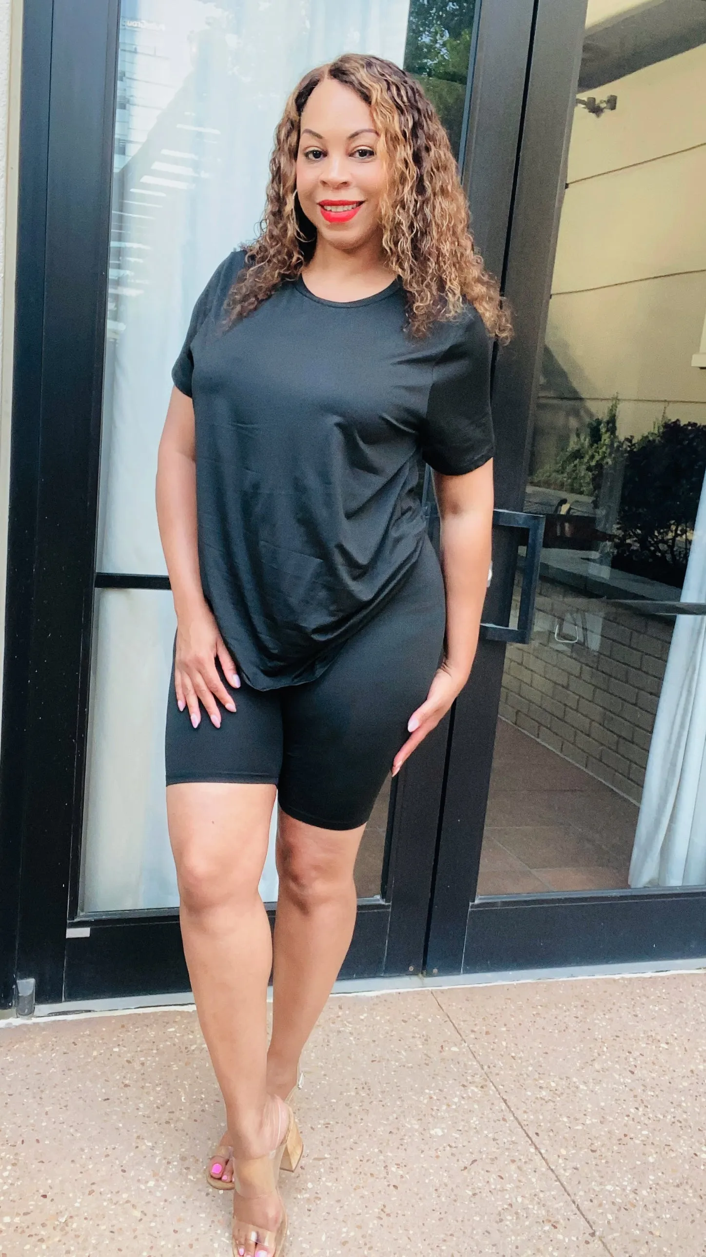 Just Be Cute Solid Color Biker Short Sets‼️Multiple Colors  ‼️