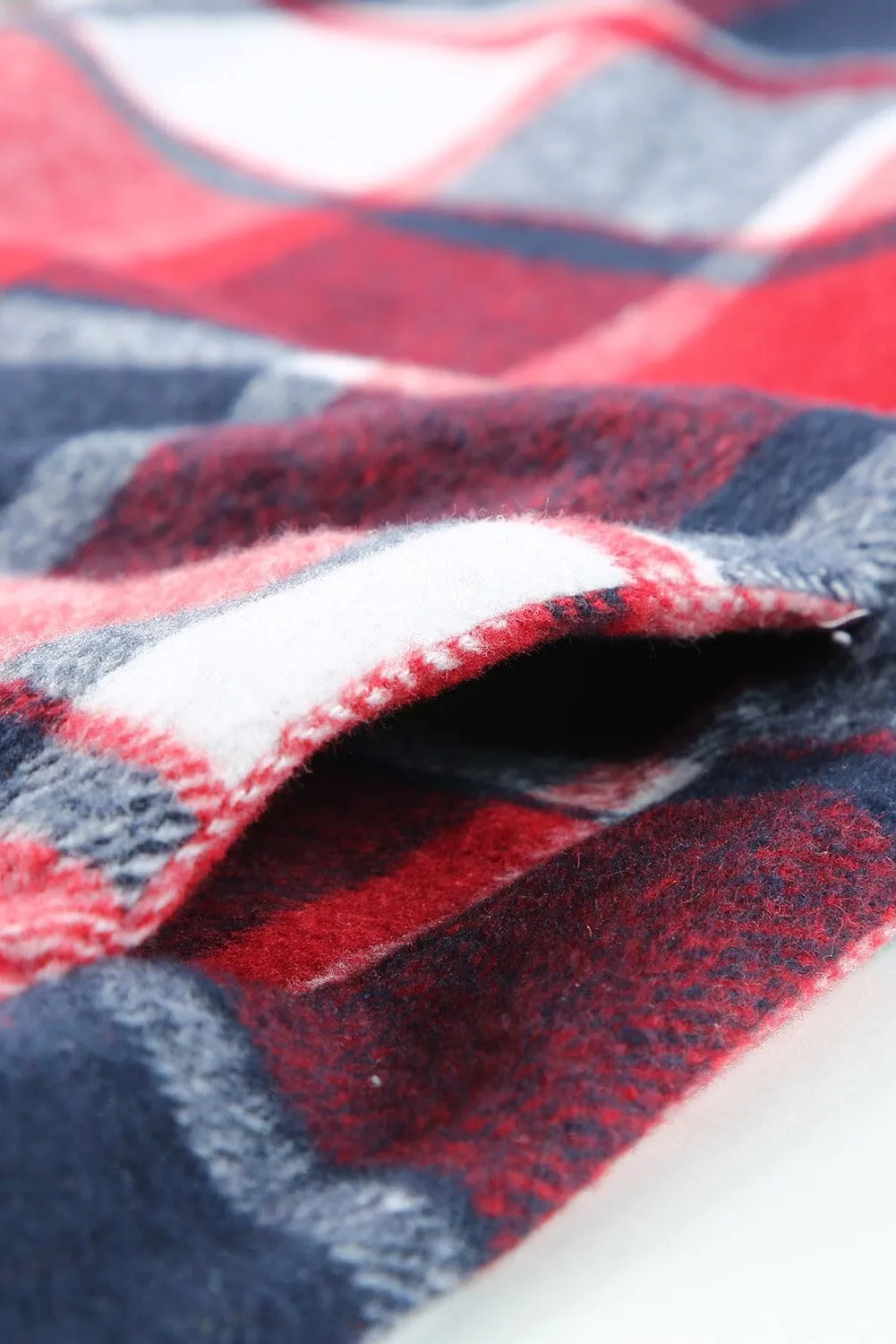 KaleaBoutique Stylish Hooded Plaid Button Front Shacket