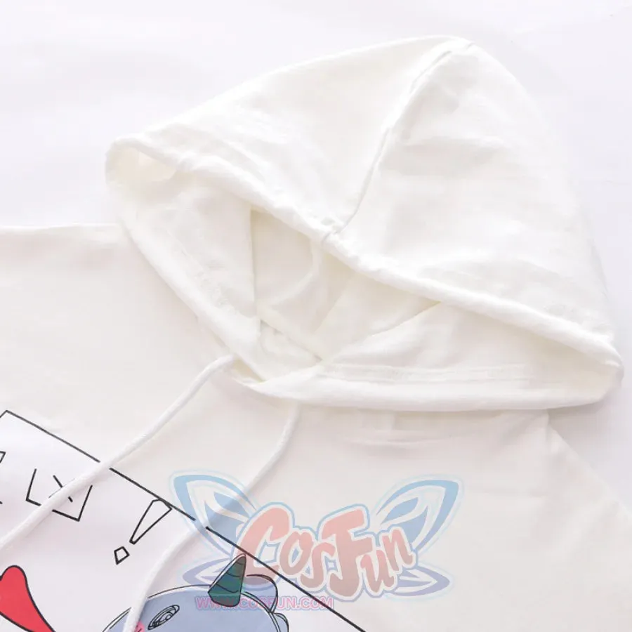 Kawaii Cartoon Dinosaur Print Hoodie MK2559