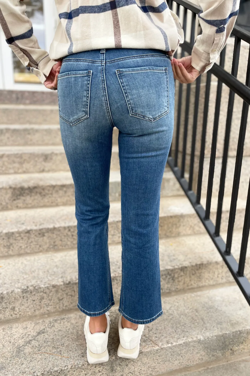 Kelsey High Rise Fab Ab Ankle Flare