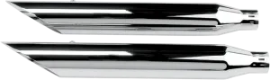 Khrome Werks 202350 3in. HP-Plus Slip-On Mufflers - Slash-Cut - Chrome