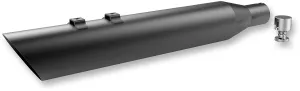 Khrome Werks 202850 2-Into-1 Torque Booster Conversion Kit w/ 4.50in. HP-Plus Slip-On - Black-Slash Cut