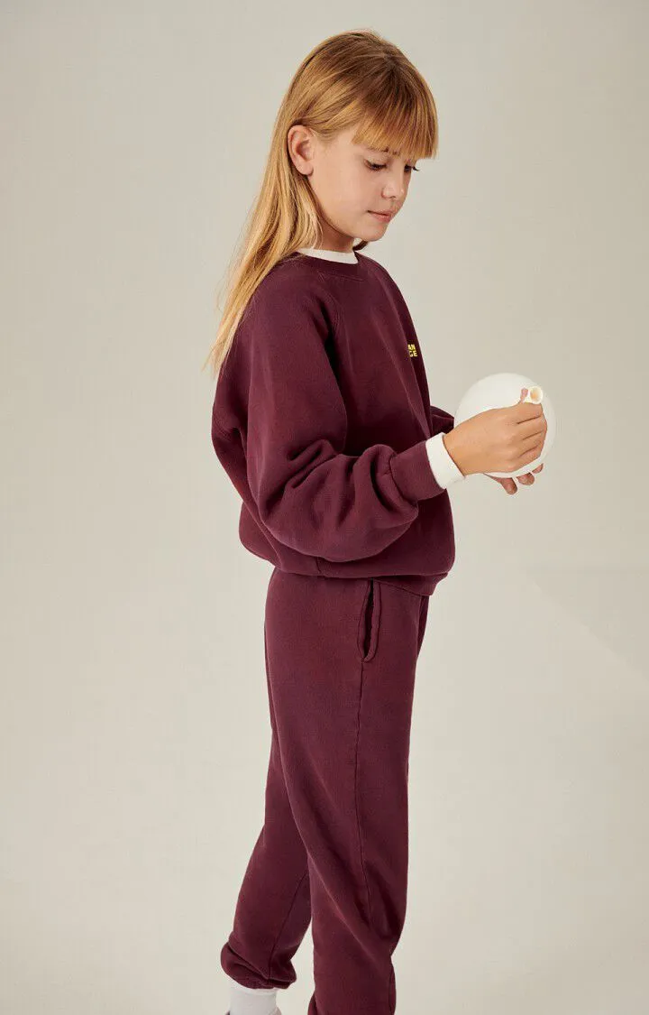 KID'S JOGGERS IZUBIRD - BORDEAUX VINTAGE