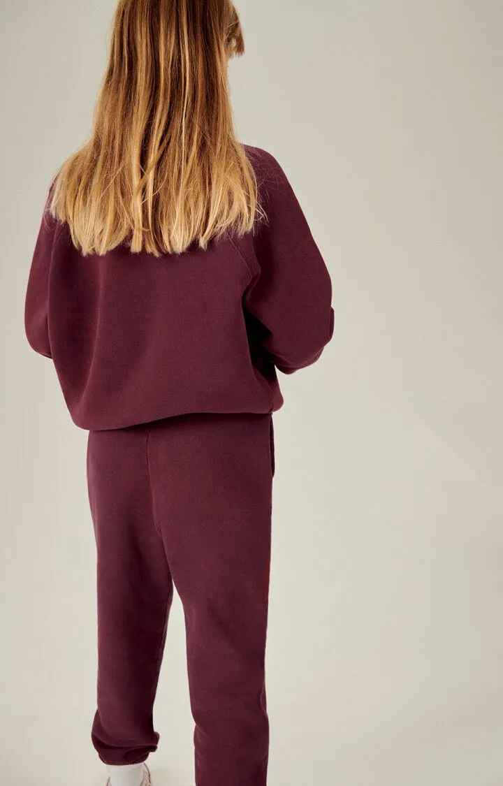 KID'S JOGGERS IZUBIRD - BORDEAUX VINTAGE