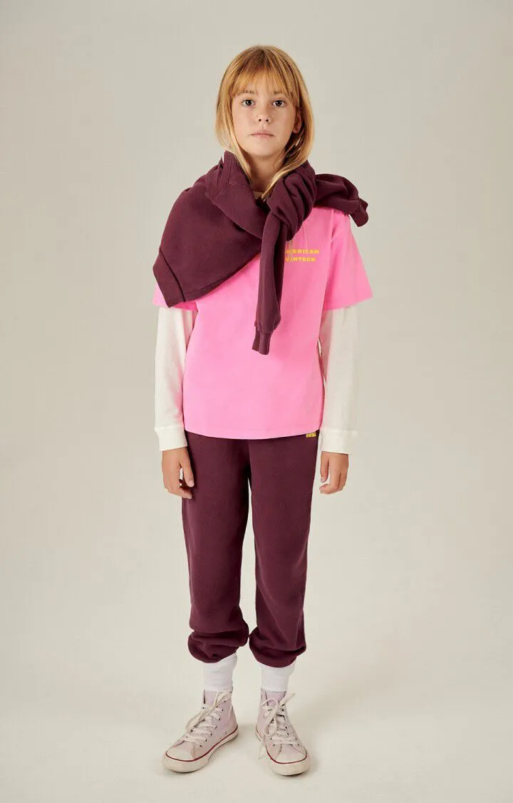 KID'S JOGGERS IZUBIRD - BORDEAUX VINTAGE
