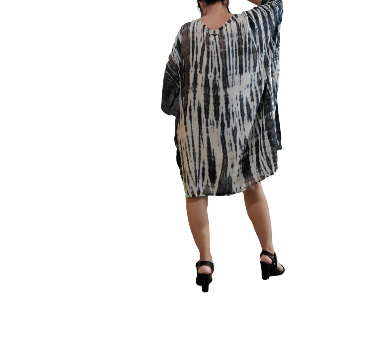 Kihei Poncho - Tie Dye - Taupe