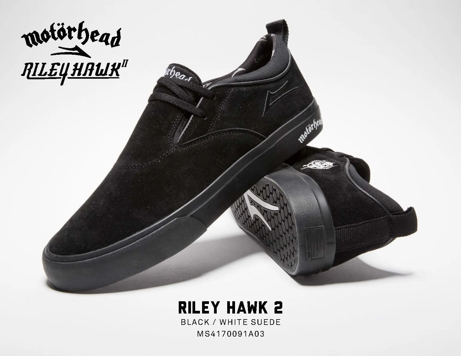 Lakai Motorhead Riley 2 Black Suede