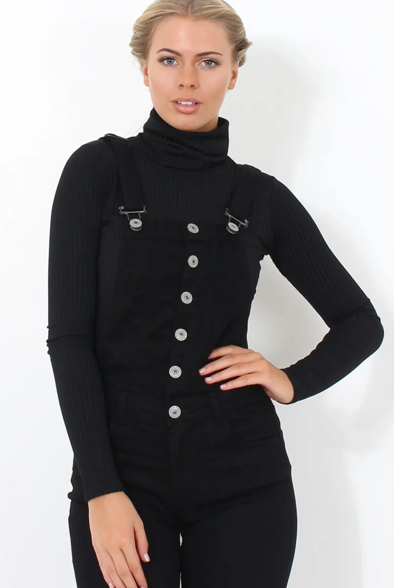 Lavine Black Dungarees