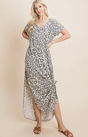 Lazy Dayz Leopard Lounge Dress