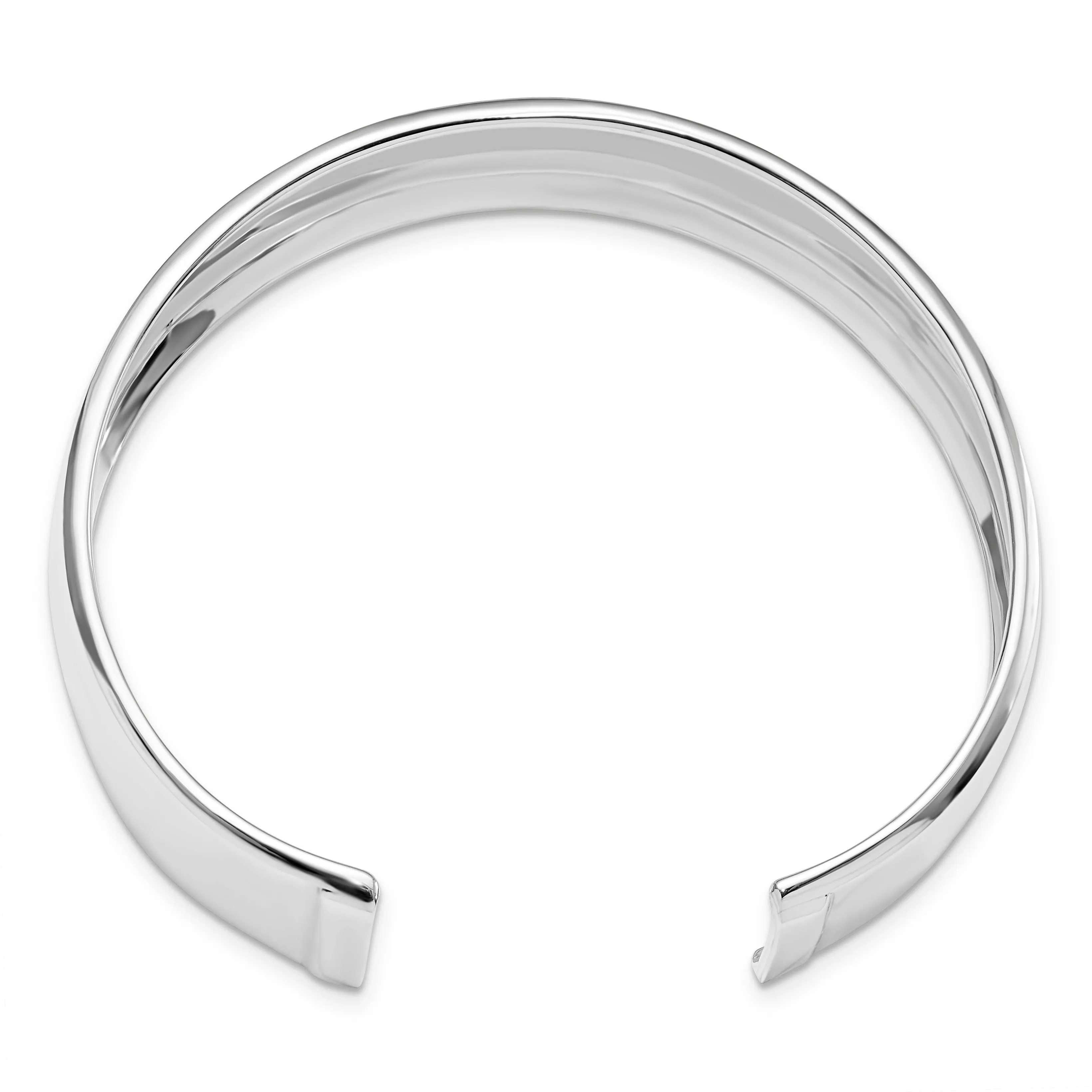 Leslie Sterling Silver Polished Slip-on Bangle