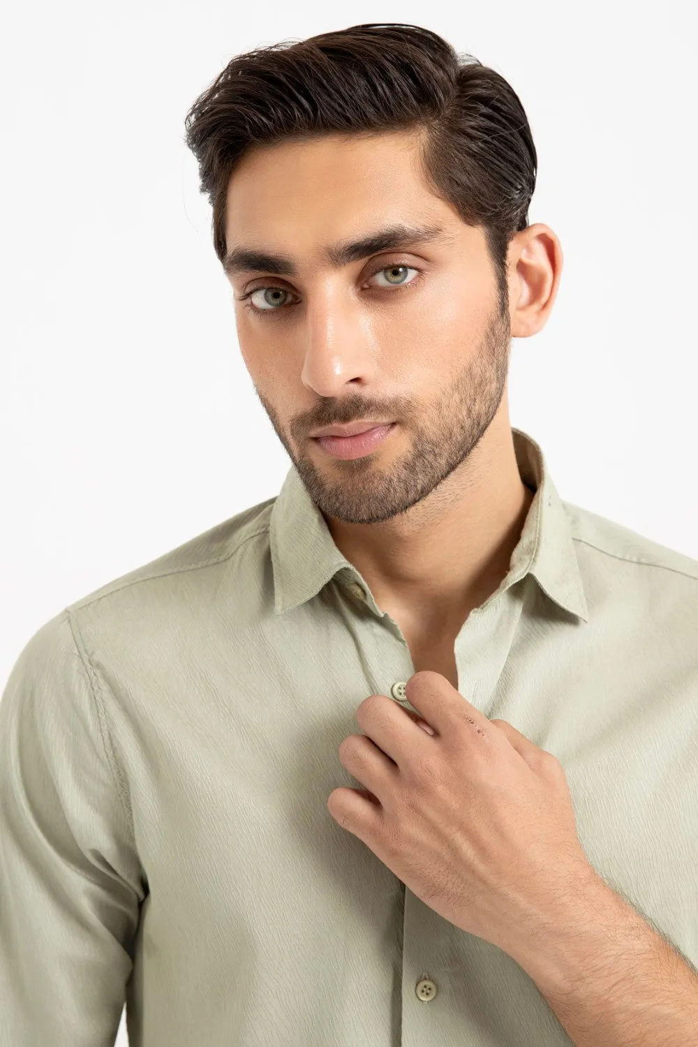 Light Green Casual Shirt