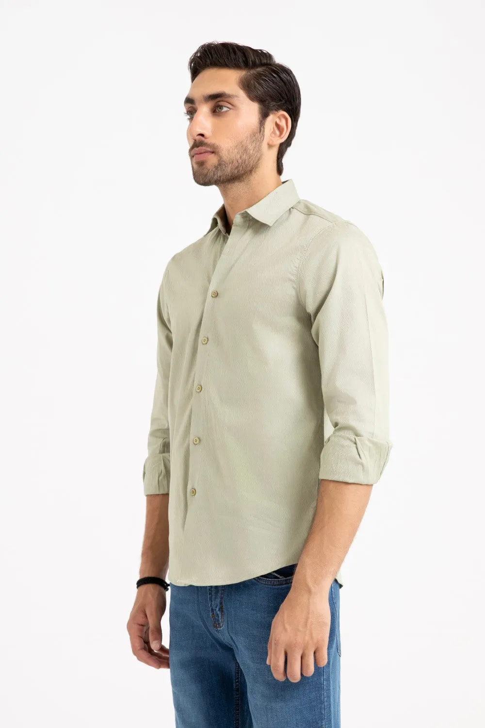 Light Green Casual Shirt
