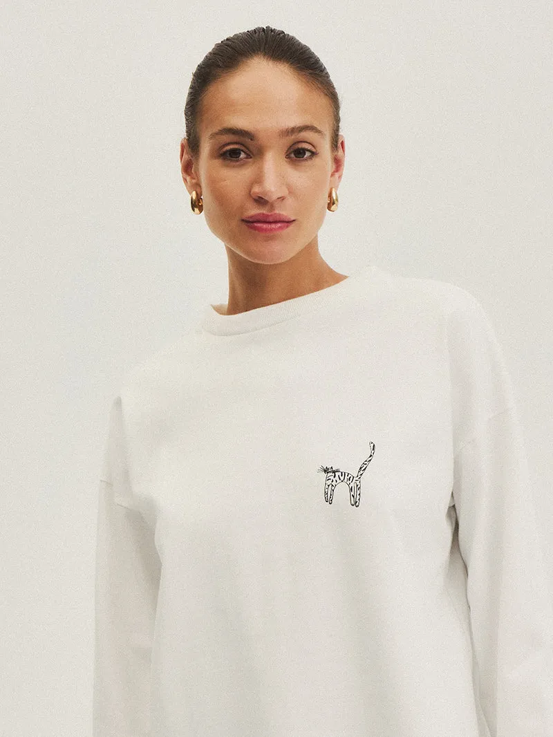 Longsleeve Relaxed, Yoga Cat Buddies