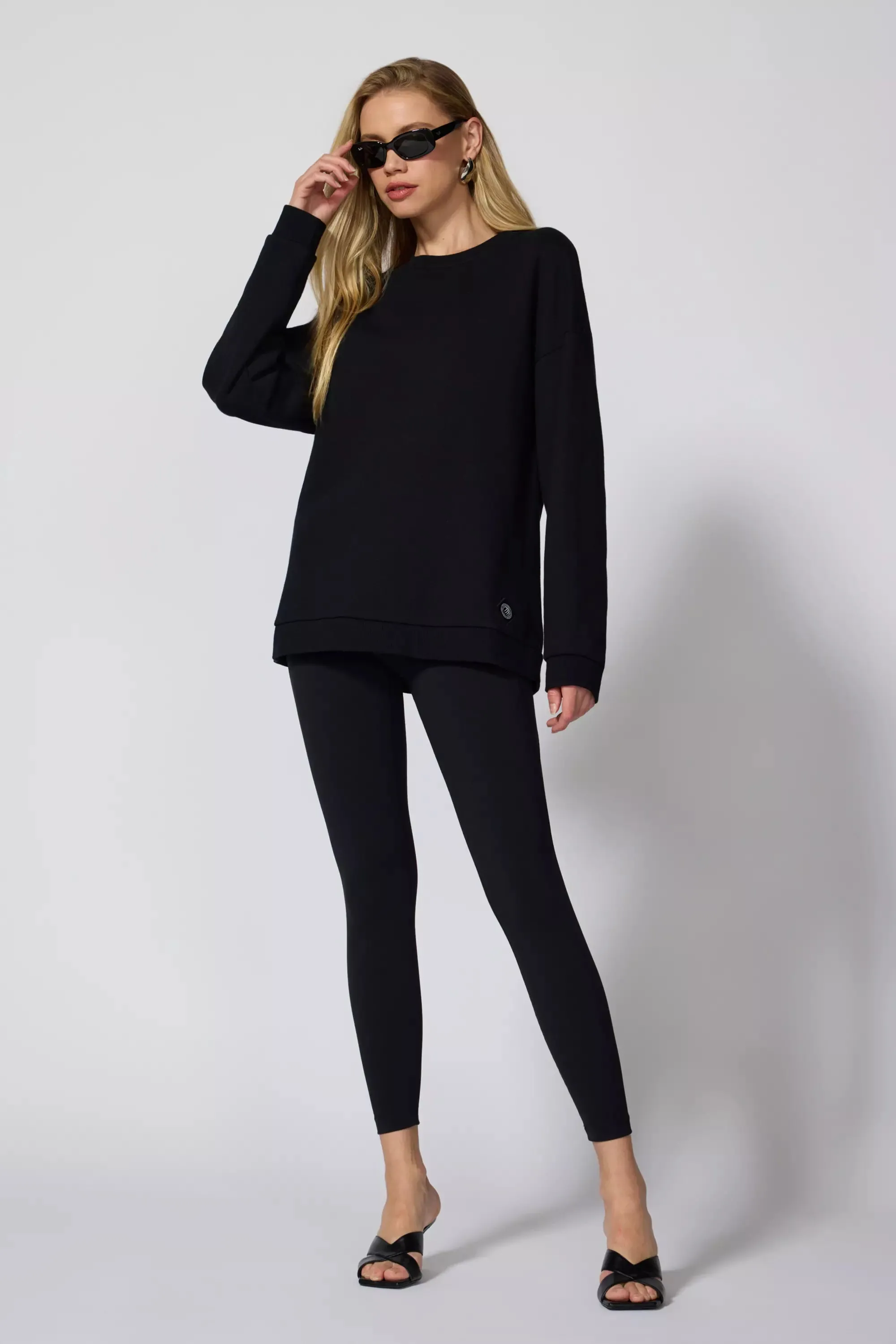 Luxefleece Relaxed Sweatshirt - Black
