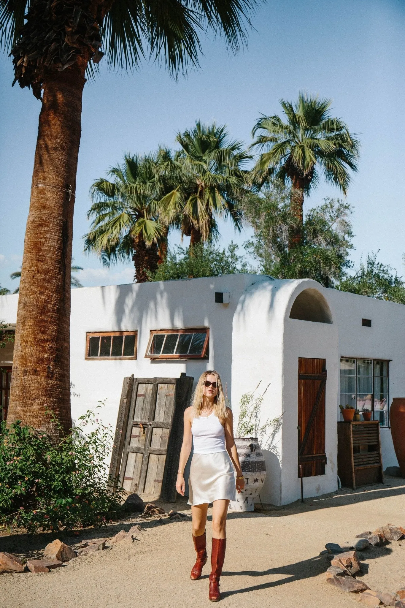 Madison Slip Skirt I Ivory White