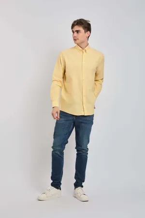 Men Shirt Casual Regular Fit orange