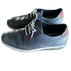 Men’s Fluchos FO773 KEMP Navy Leather Dress Casual Work Shoes Size US 13 | EU 46