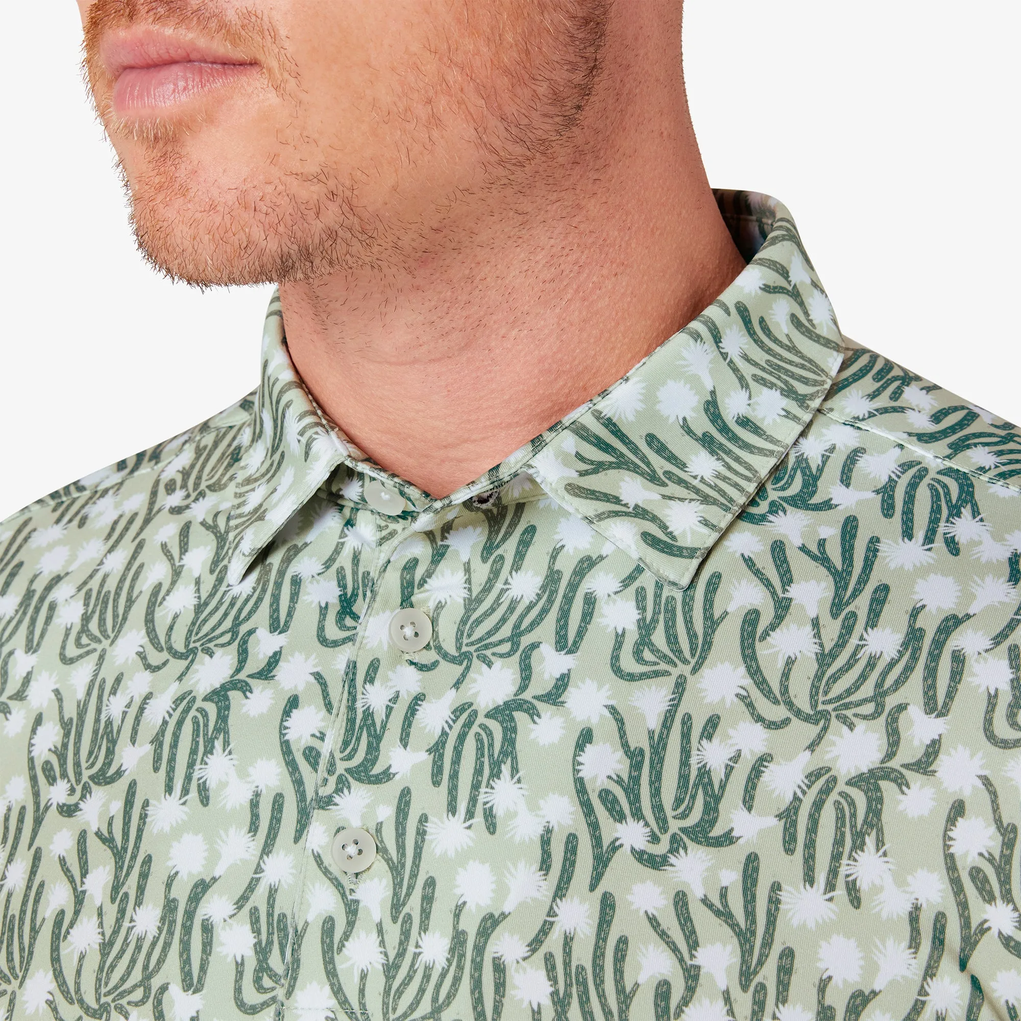 Men's Mizzen   Main | Versa Polo | Fog Green Cacti Floral